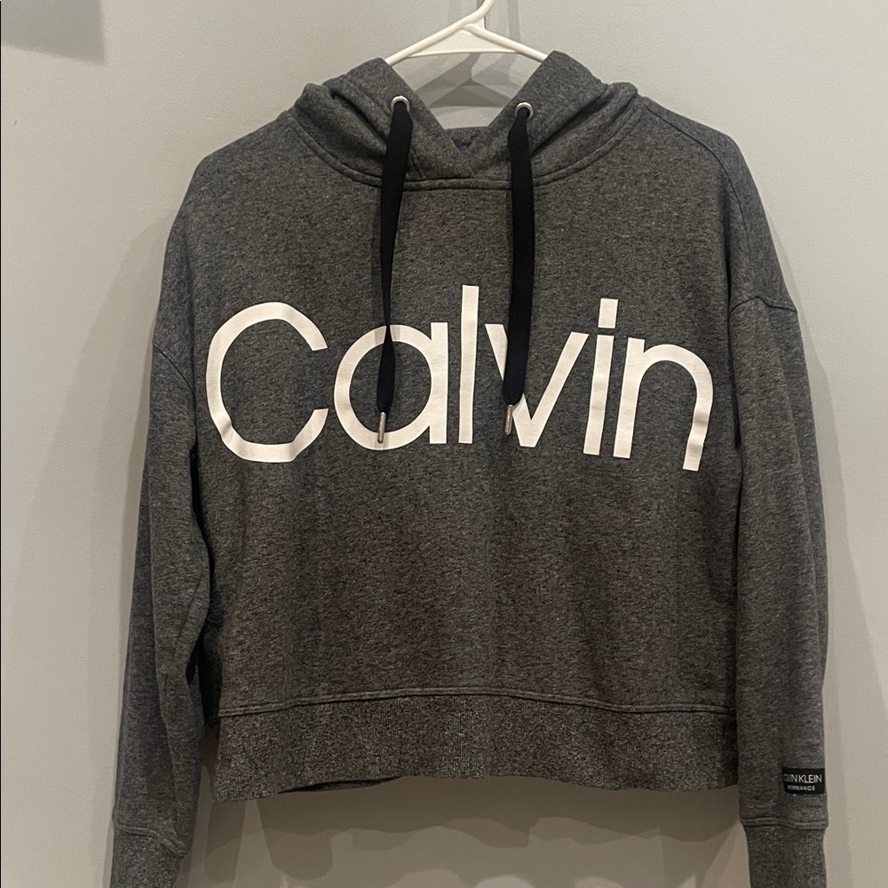 Calvin Klein Charcoal Hoodie small like new
